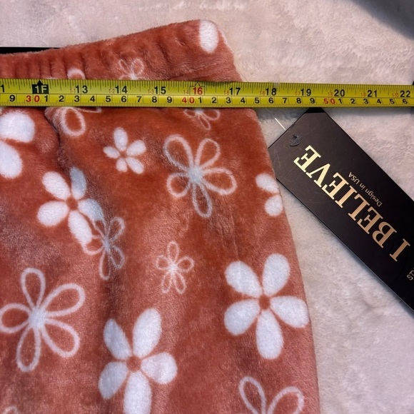 NWT Pajama Pants 2XL I Believe Cozy Fleece Stretch Smoothing Waistband Slimmng - Picture 11 of 14